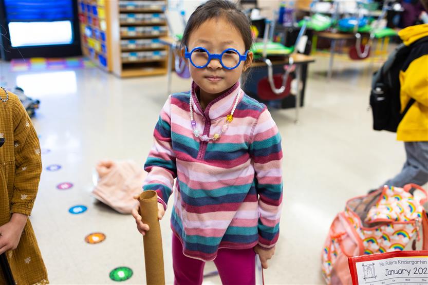 Students celebrate the 100th day of school